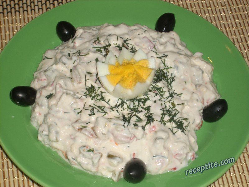 Снимки към Млечна салата *Зимен ден*