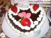 снимка 4 към рецепта Торта Св. Валентин - III вид