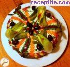 снимка 1 към рецепта Солена палачинкова торта с риба тон