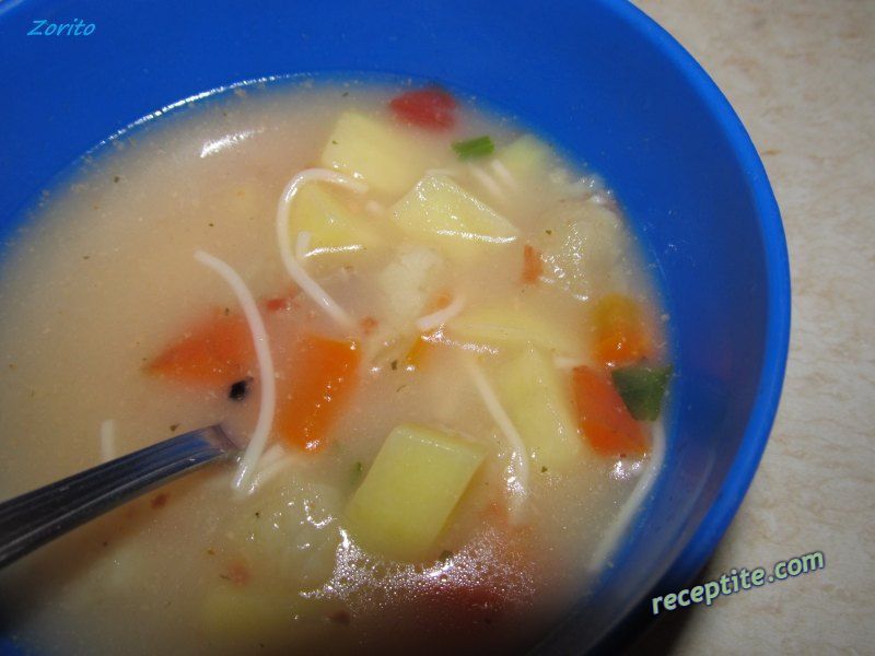 Снимки към Супа от филе пангасиус