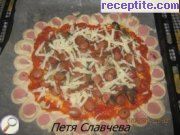 снимка 14 към рецепта Пица Цвете