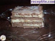 снимка 31 към рецепта Бисквитена торта с крем нишесте