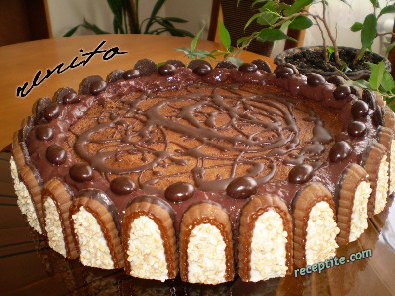 Снимки към Кейк с извара и шоколад