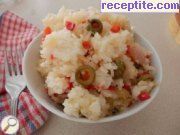снимка 1 към рецепта Ориз с чушки и маслини