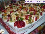 снимка 6 към рецепта Плодова пита с ванилов крем