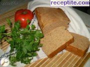 Доматено-ръжен хляб с риган и чесън