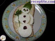 снимка 1 към рецепта Сандвич *Снежен човек *