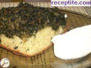 снимка 4 към рецепта Бъркана содена питка с плънка от спанак и ориз