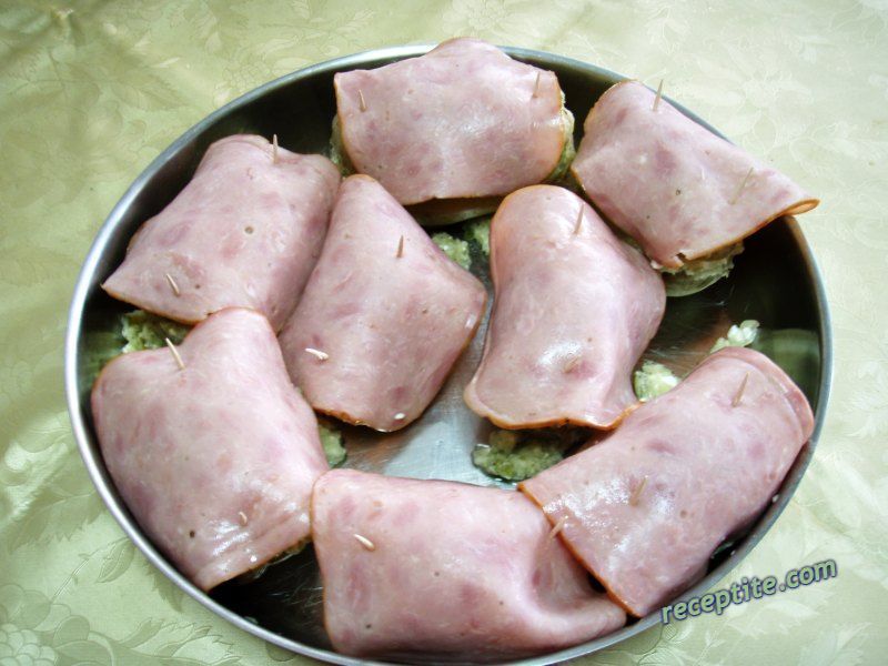 Снимки към Пълнени картофи в бекон