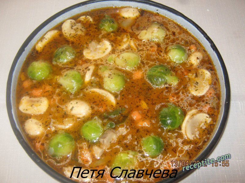 Снимки към Брюкселско зеле с ориз и гъби
