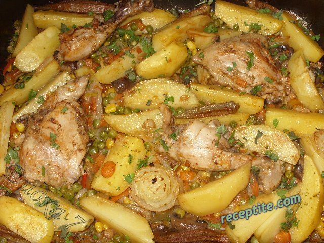 Снимки към Пиле по градинарски