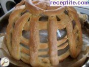 снимка 5 към рецепта Плетена кошница от тесто