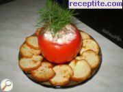 снимка 4 към рецепта Пълнени домати със сирене и печени чушки