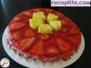 снимка 3 към рецепта Десерт от ягоди и бишкоти