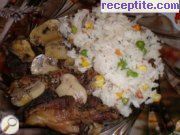 снимка 1 към рецепта Ориз със зеленчуци и месо по китайски
