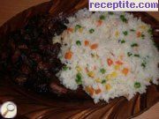 снимка 2 към рецепта Ориз със зеленчуци и месо по китайски
