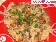 снимка 1 към рецепта Ориз с гъби на фурна