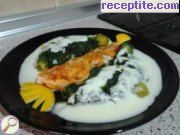 снимка 2 към рецепта Мерлуза със спанак и бял сос