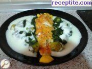 снимка 1 към рецепта Мерлуза със спанак и бял сос