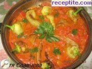 снимка 11 към рецепта Печени чушки с доматен сос