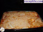 снимка 3 към рецепта Лазаня с шунка, гъби и кисели краставички