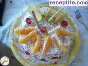 снимка 1 към рецепта Плодова торта с готови блатове