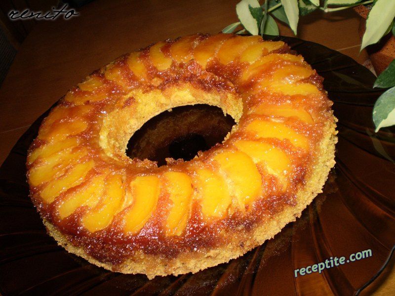 Снимки към Сладкиш с карамел и нектарини
