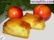 снимка 3 към рецепта Сладкиш с карамел и нектарини