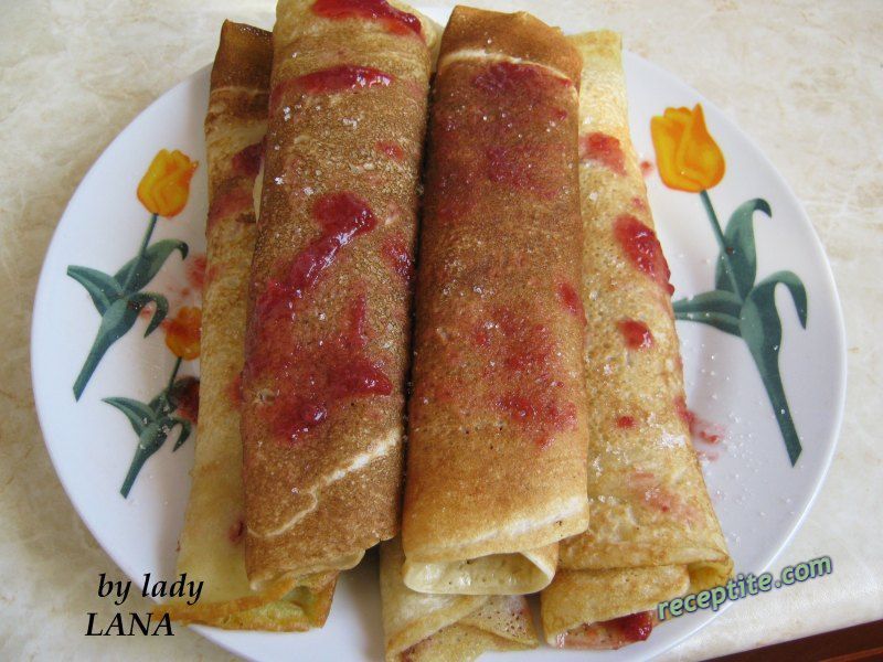 Снимки към Палачинки с кисело мляко без яйца
