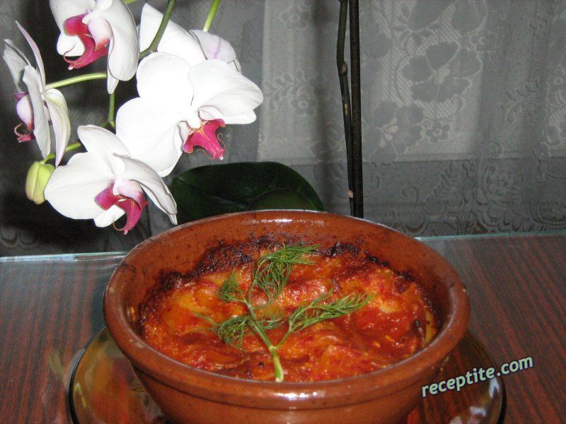 Снимки към Лазаня в гювече