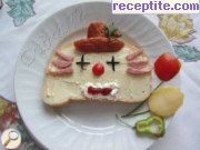 снимка 2 към рецепта Сандвич Клоун
