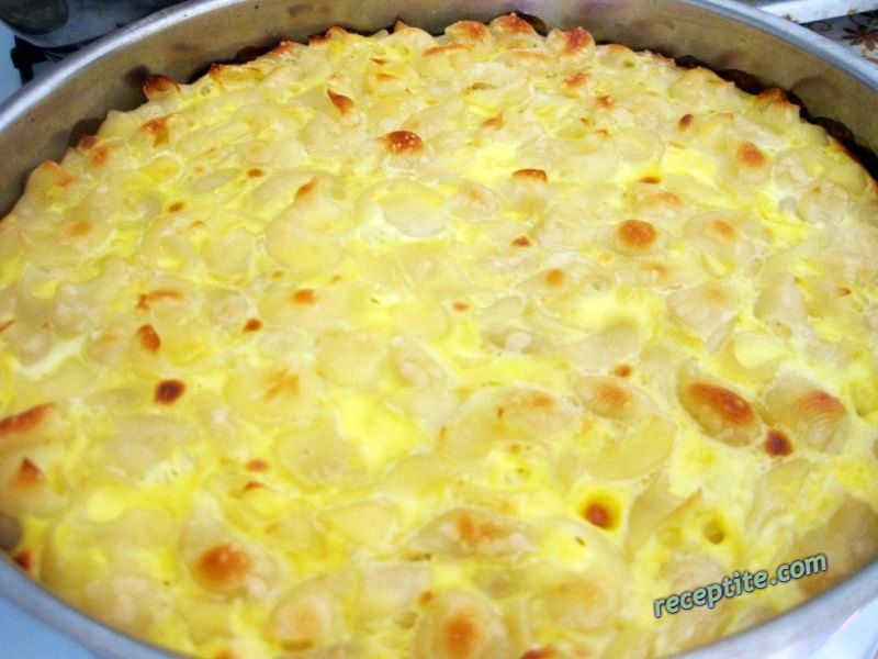 Снимки към Макарони на фурна с яйца и захар