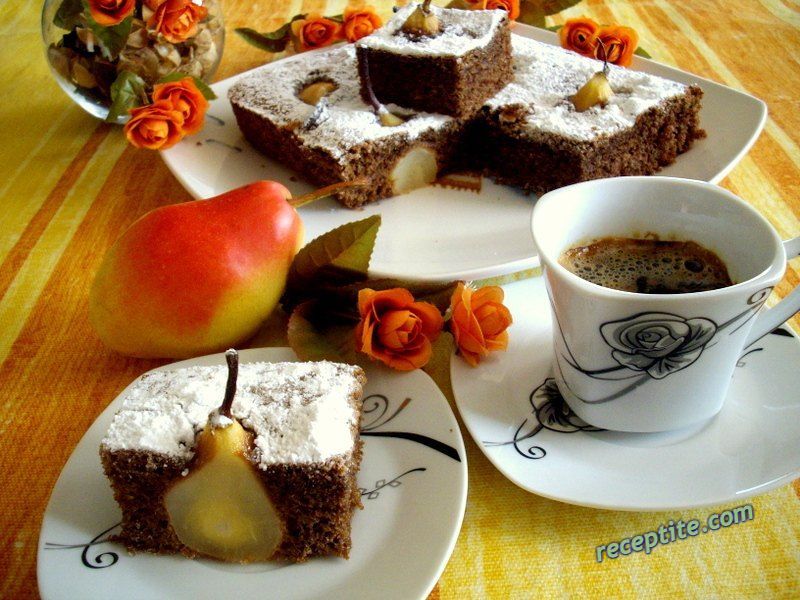 Снимки към Шоколадов кейк с круши