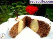 снимка 6 към рецепта Шоколадов кейк с круши