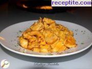 снимка 1 към рецепта Паста с пилешко филе в сметанов сос