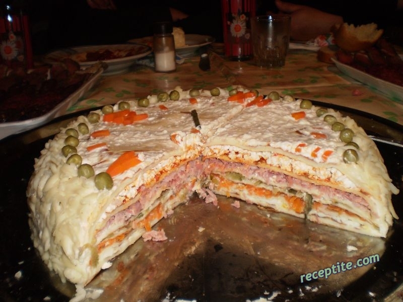 Снимки към Солена палачинкова торта