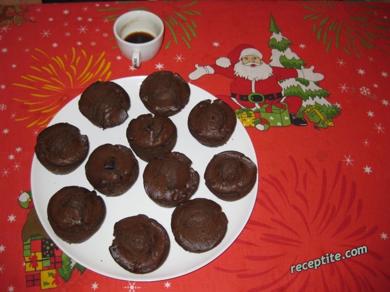 Снимки към Мъфини с черен шоколад и кокос