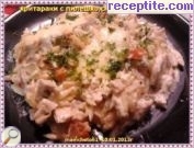 снимка 2 към рецепта Критараки с пилешко, сметана и моцарела