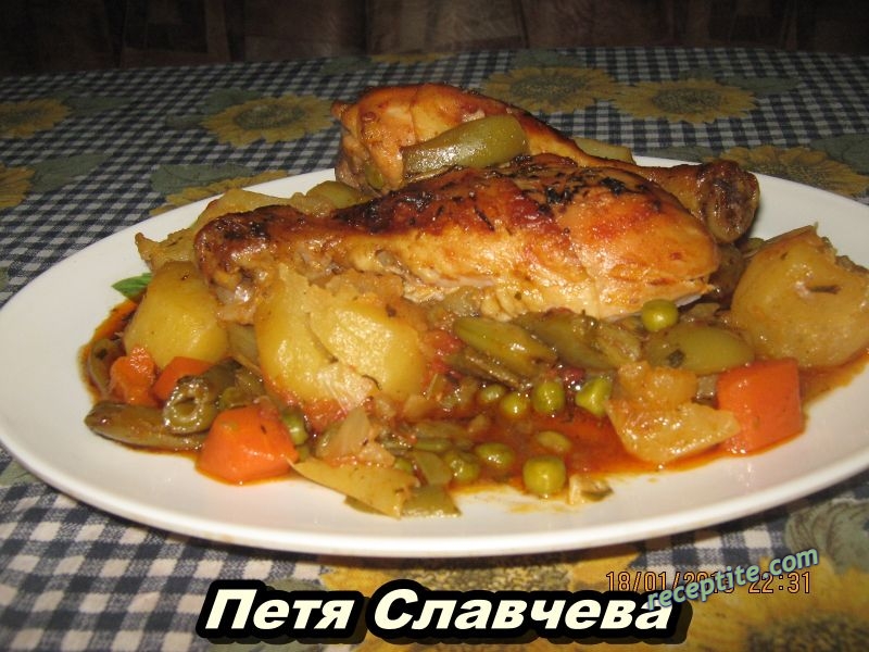 Снимки към Пиле по градинарски