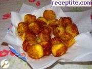 снимка 1 към рецепта Картофени топчета с шунка и кашкавал