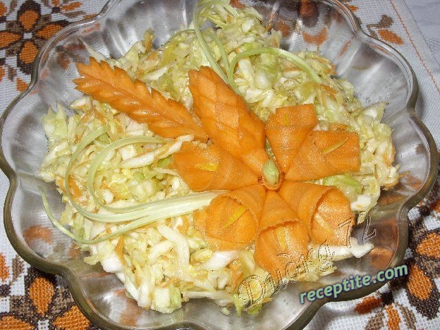 Снимки към Салата от прясно зеле и моркови