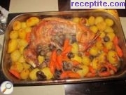 снимка 5 към рецепта Заек на фурна с пресни картофи