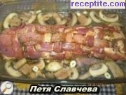 снимка 4 към рецепта Плетеница от месо с месно руло и плънка