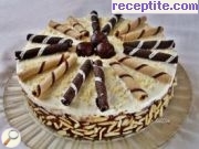 снимка 7 към рецепта Шоколадова бишкотена торта с кафе