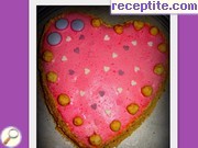 снимка 1 към рецепта Свети Валентинска торта