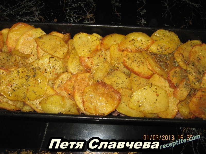 Снимки към Мусака от пържени картофи