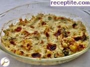 снимка 1 към рецепта Броколи (карфиол) с картофи на фурна