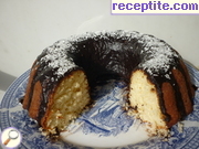снимка 1 към рецепта Кокосов кекс с какаова глазура