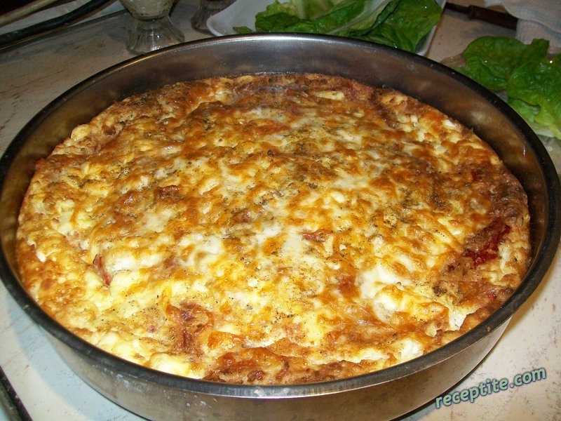 Снимки към *Мързеливи* чушки бюрек