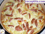 снимка 4 към рецепта Наденица с картофи и мляко